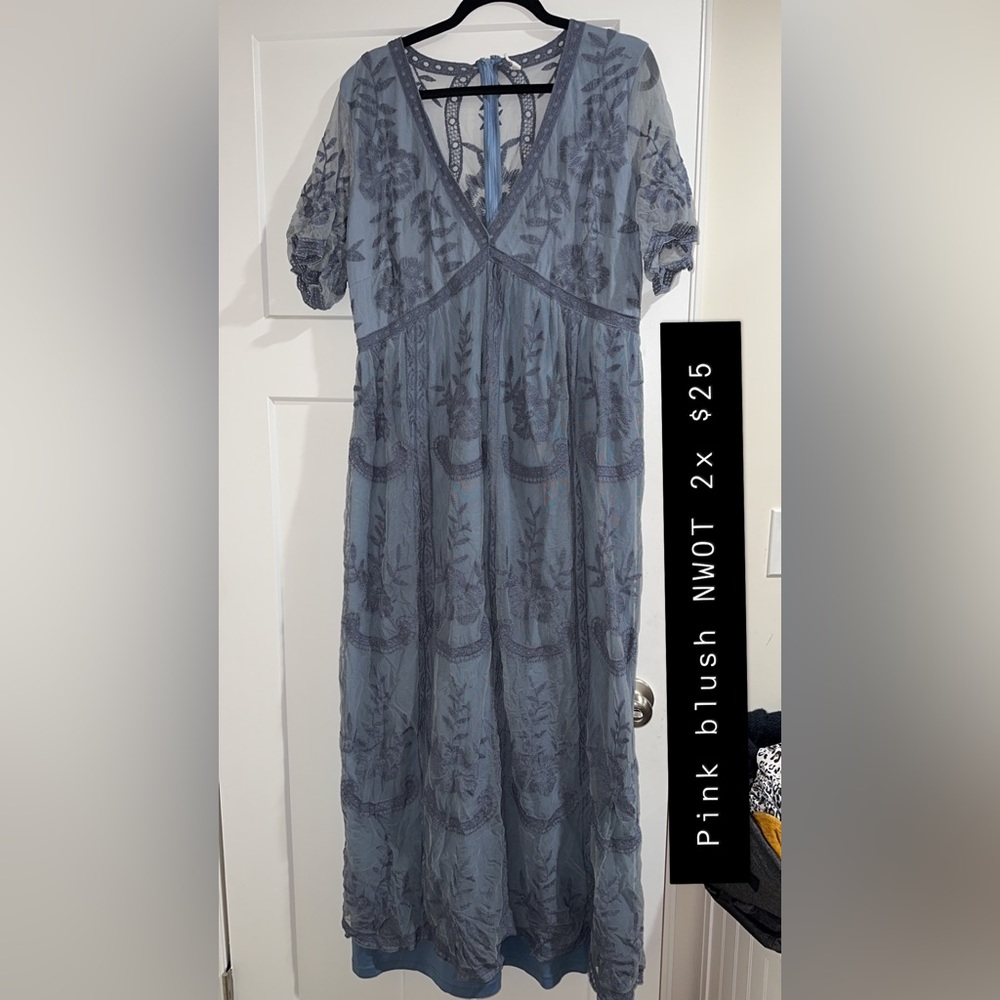 Pink Blush Maternity Dress